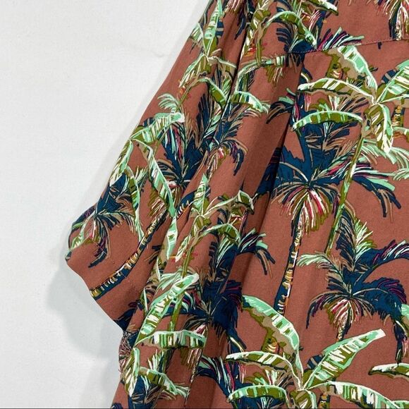 Arizona Jean CO Mens Hawaiian Palm Tree Shirt - Picture 10 of 13
